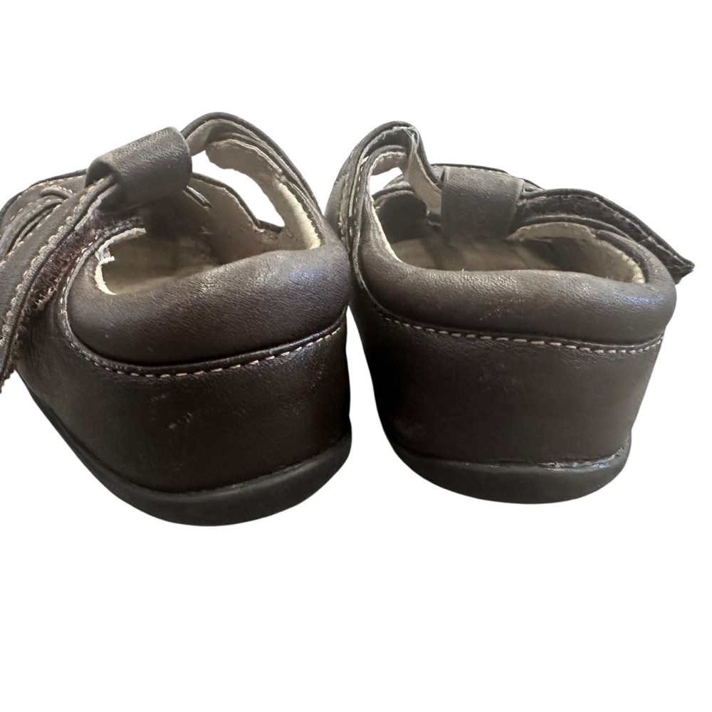 See Kai Run Patrick II Adjust Brown Leather Fisherman Sandals Toddler Size 3.5 - Picture 5 of 6